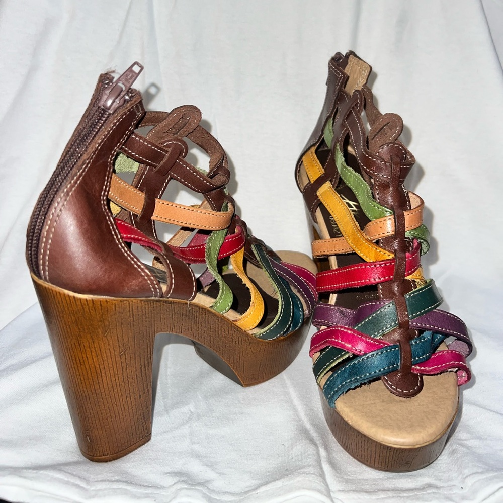 Authentic Mexican sandals with Heel (Huaraches con tacón )